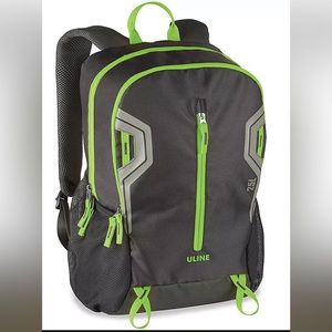 Uline Black and Green Backpack